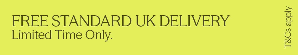 Free standard UK delivery. Limited time only. Terms and conditions apply.